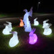 Glowing Rabbit Watching the Moon Rabbit Mid-Autumn Jade Rabbit Remote Control Moon Lamp Chang'e Lamp Lawn Event Decoration Lamp Rabbit Lamp