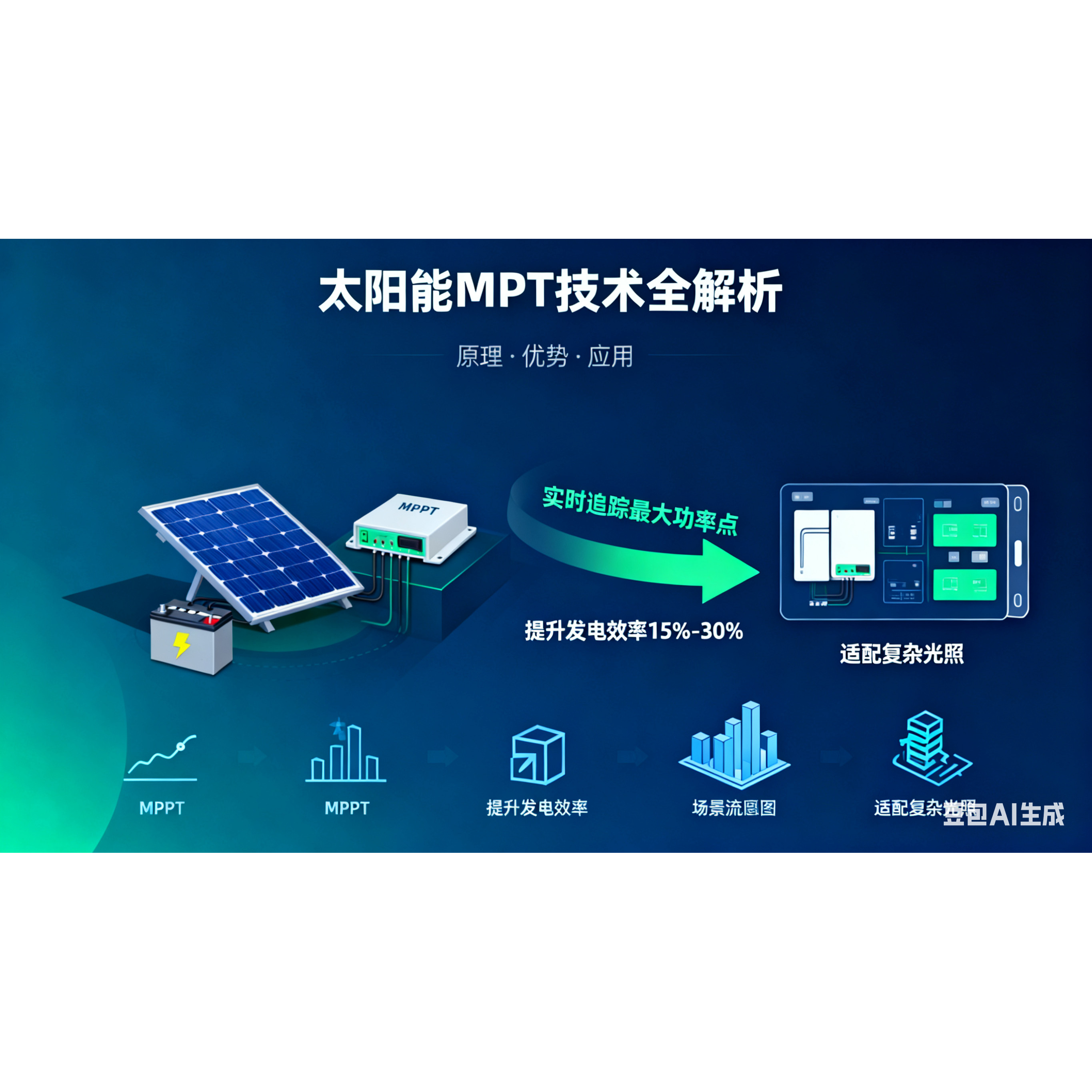大功率MPPT太阳能灯头适合6V-9V-12V-18V24V太阳能板充电投光灯,淘宝优惠券,粉丝福利购,淘宝优惠卷
