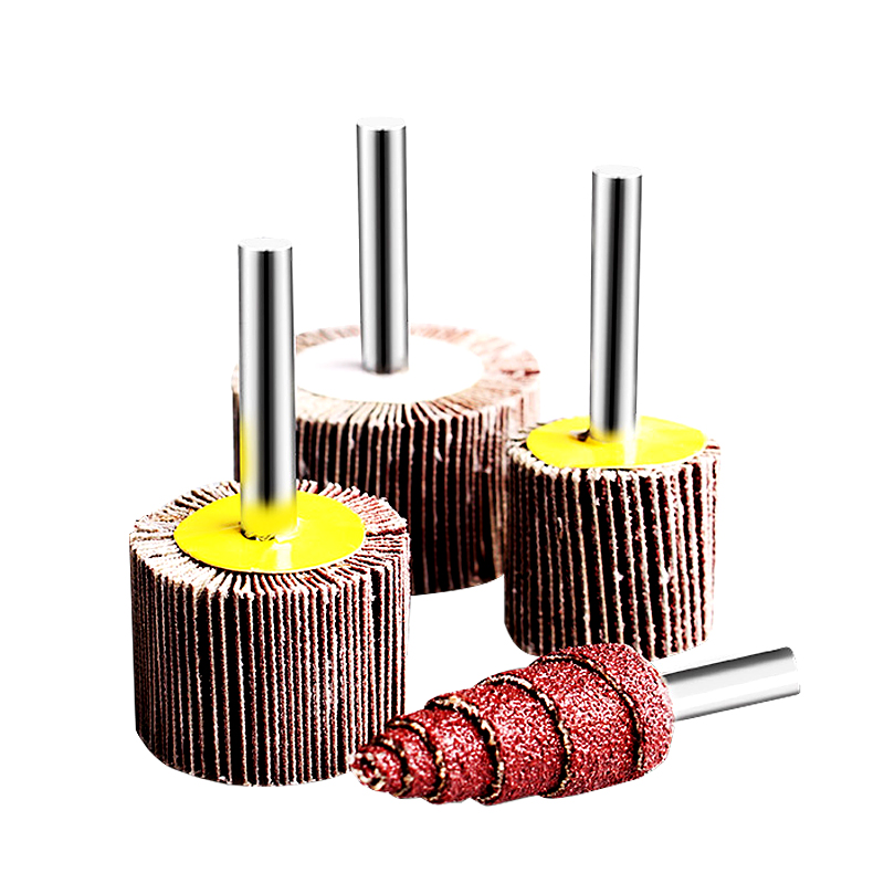 带柄叶轮磨头百叶轮纱布打磨头除锈砂纸圈砂轮叶片砂纸抛光千页轮 - 图3