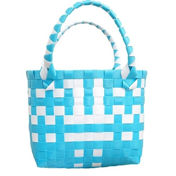 手工编织包伴手礼菜篮子儿童手提包DIY小方包露营野餐篮 - 图3