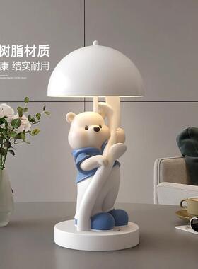 熊台灯可爱摆件客厅卧室床头灯小夜灯高级感小众装饰闺蜜生日礼物