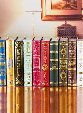 覆古彷真书假书道具书样板房咖啡厅书柜客厅装饰书摆件书套装饰品