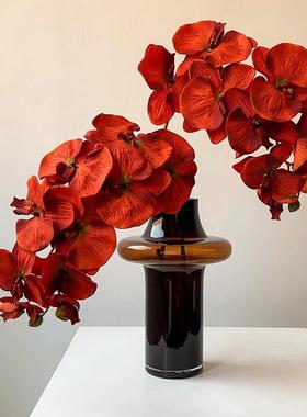 态生活 ins轻奢创意花瓶家居客厅样板房不规则玻璃花器酒店装饰品