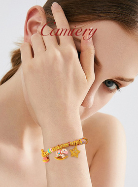 平安喜乐木马手链女款轻奢小众