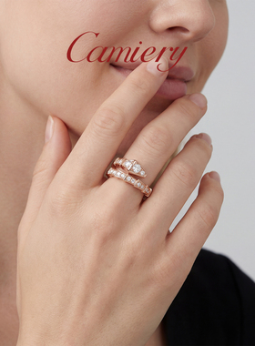 蛇骨戒指女小众精致设计轻奢