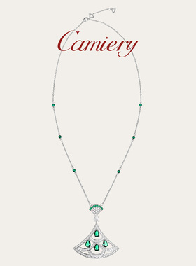 扇形水滴裙子项链吊坠单坠女原创