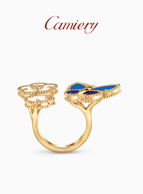 LuckySpring白母贝五花戒指新款