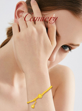 CAMIERY 六相花莲蓬手链招财转运手链轻奢小众精致高级感百搭手链