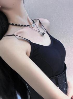 西太后土星黑玛瑙项链女款高级感