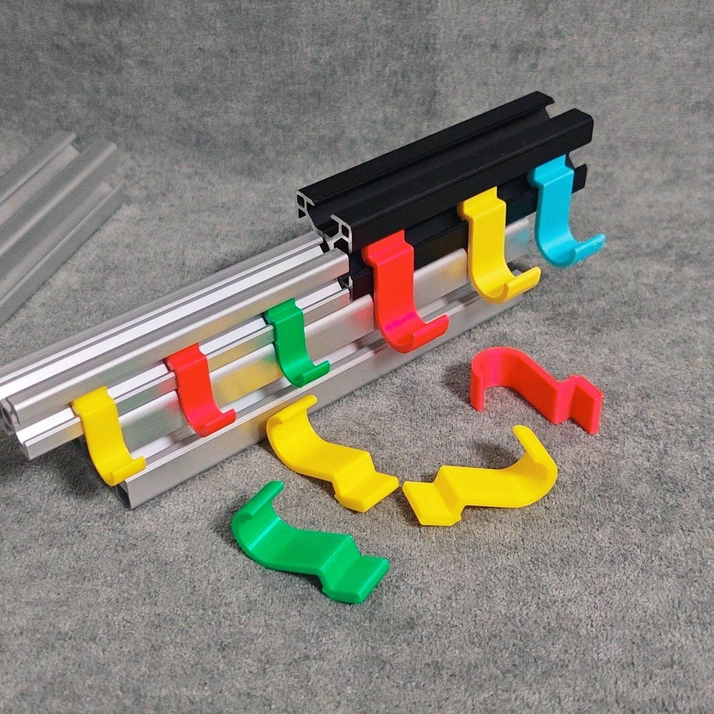 铝型材配件20/30/40型材彩色尼龙挂钩 DIY后置固定挂钩免螺丝安装,淘宝优惠券,粉丝福利购,淘宝优惠卷
