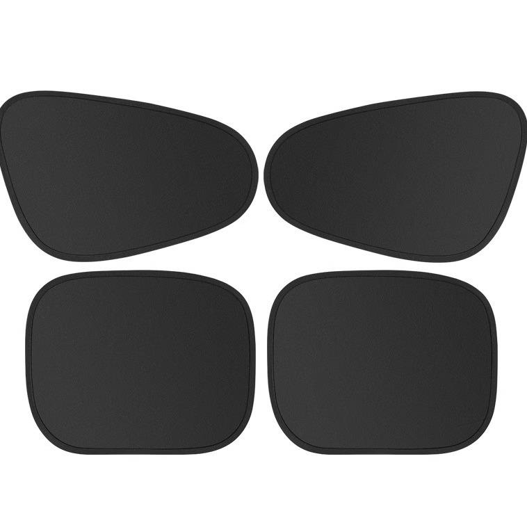 汽车通用黑胶静电膜吸附遮阳挡防晒隔热遮阳帘侧窗侧挡车用遮阳板 - 图3