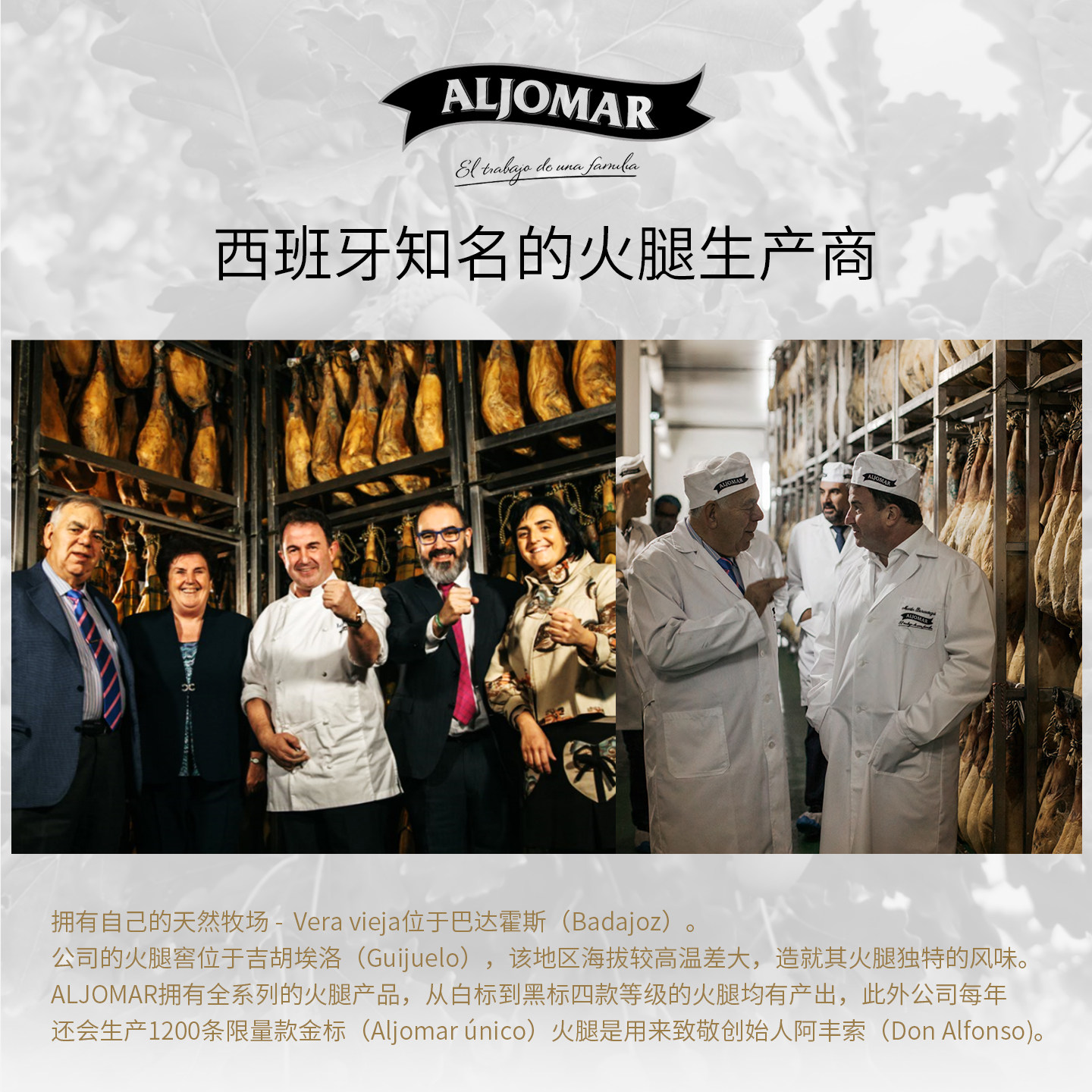 ALJOMAR爱蒙原装进口西班牙伊比利亚火腿片橡果黑猪后腿整只即食,淘宝优惠券,粉丝福利购,淘宝优惠卷