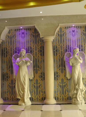 乐器仕女人物雕塑花园景观大型落地摆件户外天使装饰艺术品雕像