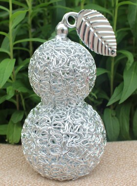 纯手工艺品铝线编织家居装饰葫芦摆件办公室客厅玄关店铺创意礼物