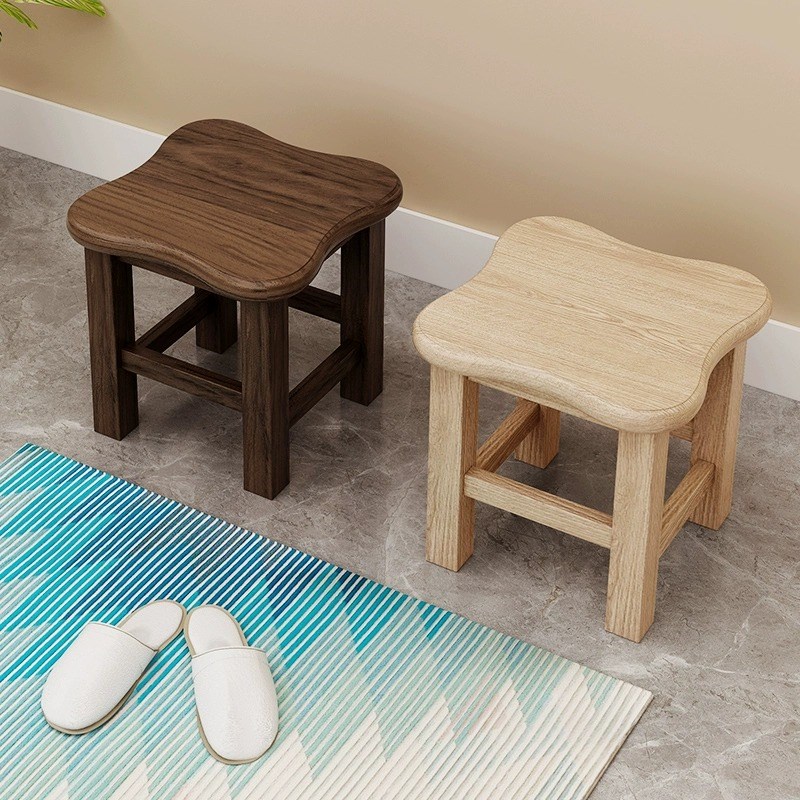 实木小凳子时尚创意儿童板凳小木凳家用客厅茶几矮凳木头椅子方凳 - 图2