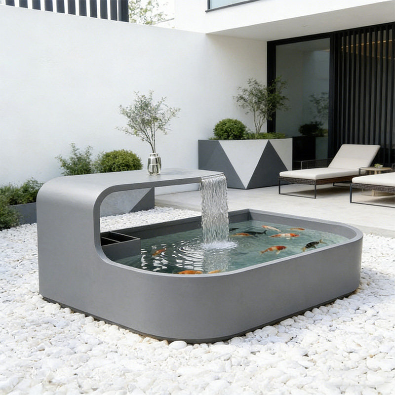 不锈钢鱼缸成品定制流水摆件室内外庭院阳台客厅造景装饰循环水景,淘宝优惠券,粉丝福利购,淘宝优惠卷