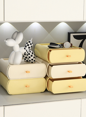 入户门走廊口罩钥匙收纳储物盒家居客厅玄关摆件奶油风新家装饰品