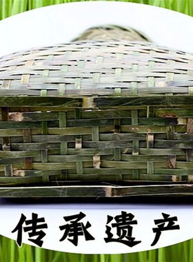 手工竹编鱼篓竹编捕鱼篓竹制品装饰竹编灯罩小背篓小赶海竹编道具