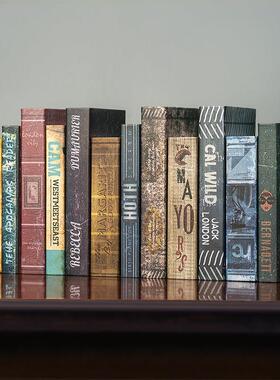 欧式复古怀旧假书仿真书装饰品摆件咖啡馆餐厅书架道具书创意摆设