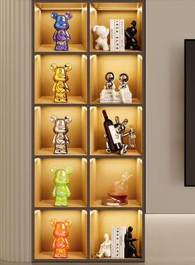 暴力熊酒柜装饰品摆件电视柜客厅玄关办公室现代轻奢高档家居套装