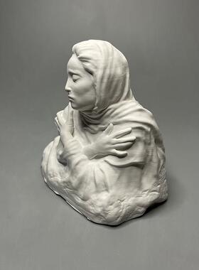 轻奢艺术人物复古雕塑石膏像扩香石高级小众氛围摆件家居软装饰品