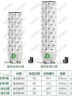 菠萝塔无土栽培气雾栽培塔大棚蔬菜种植设备垂直立体水培种植塔