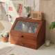 Japanese-style dustproof solid wood retro style desktop storage box bedroom dressing table Chinese-style cosmetic storage cabinet with drawers