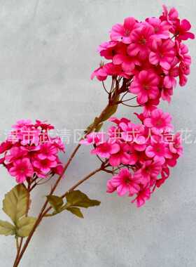 3头雪花绣球仿真花婚庆路引地排花装饰花样板房家居装饰假花