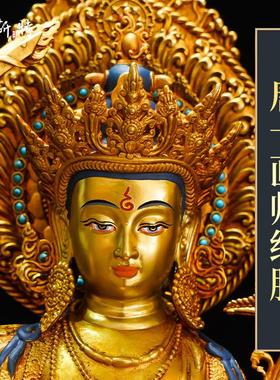 欧斯特《四臂文殊铜像摆件》复刻尼泊尔工艺《文殊师利菩萨铜器》