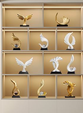 高级感风生水起摆件家居饰品客厅玄关电视酒柜办公室装饰轻奢高档