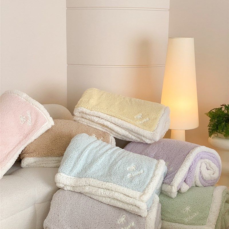 软软糯糯丨冬季加厚羊羔绒床上用毯 保暖毯子,淘宝优惠券,粉丝福利购,淘宝优惠卷