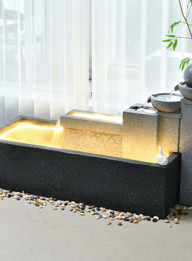 创意欧式简约流水喷泉摆件客厅z现代招财景观户外庭院鱼池加湿装