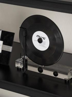 意式轻奢电视柜壁龛摆件客厅样板房书柜开放格高级感艺术软装饰品