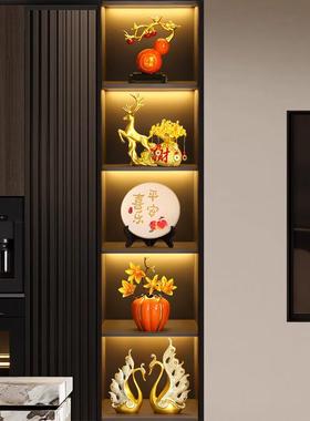 轻奢高档酒柜装饰品摆件2024新款客厅玄关餐边电视柜家居乔迁礼物