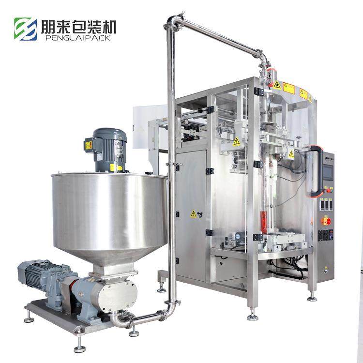 蓝莓酱刮料机液位计量全自动番茄沙司液体真空包装机,淘宝优惠券,粉丝福利购,淘宝优惠卷
