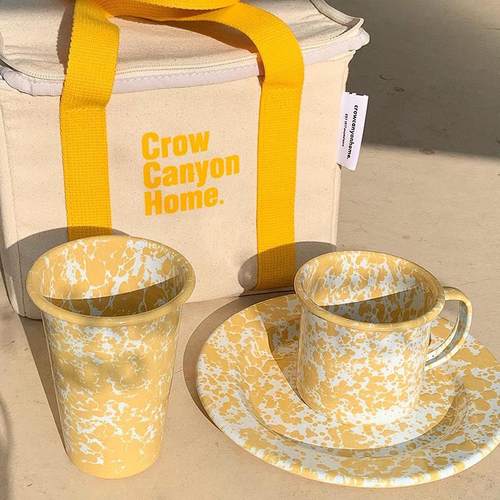 现货美国Crow Canyon Home搪瓷琺瑯复古茶杯水杯咖啡杯饮料啤酒杯 - 图2