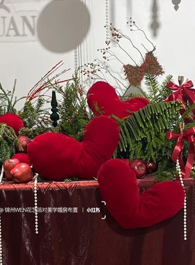 情人节爱心背景布橱窗装饰布置拍照打卡网红美陈商场店铺氛围厂家