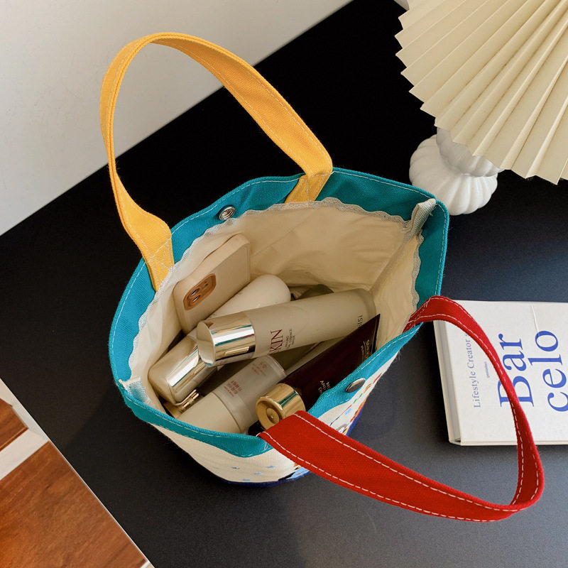 现货miki妈咪包日系卡通动物园拼色帆布包水桶包手提包一件代发,淘宝优惠券,粉丝福利购,淘宝优惠卷