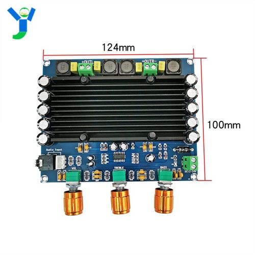 TPA3116D2数字功放板2.0双声道2*150W大功率HIFI立体声音调12-24V - 图0