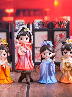 国潮风系列古韵十大美女小摆件树脂H工艺品精致小礼品生日礼物
