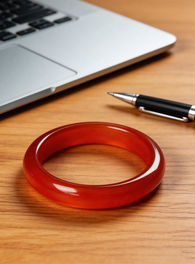 周小满喜上眉梢天然巴西红玛瑙百搭手镯送闺蜜