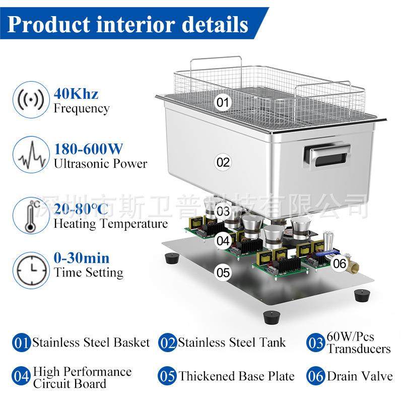 大功率超声波清洗机工业去油除锈蜡实验室五金零件线路板清洗设备,淘宝优惠券,粉丝福利购,淘宝优惠卷