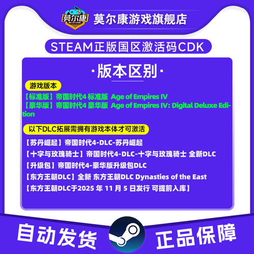 steam 帝国时代4 Age of Empires IV岳飞的遗志DLC 国区激活码CDK - 图0