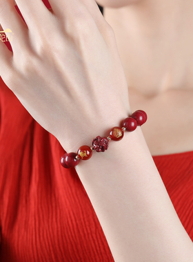 【已过香香】朱砂三合六合手串