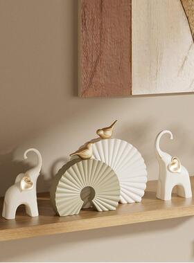 高级感设计师艺术摆件姹寂风客厅玄关电视柜摆设轻奢高档软装装饰