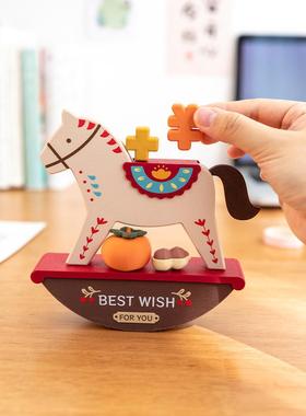 阿楹 马上有钱家居财运办公室玄学开业福摆件电视柜乔迁小众礼物