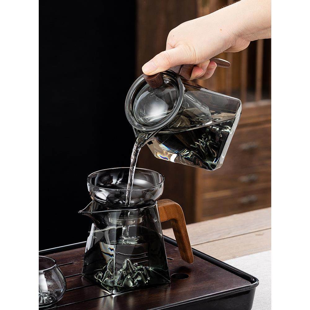 玻璃茶具套装功夫茶杯轻奢高档耐热泡茶壶中式办公室家用2024新款,淘宝优惠券,粉丝福利购,淘宝优惠卷