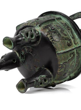 仿古青铜器铜鼎办公摆件大号三足鼎香炉鼎招财鼎圆鼎包邮