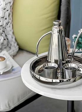 水吧台咖啡具咖啡壶咖啡主题装饰品摆件样板间厨房橱柜餐边柜软装