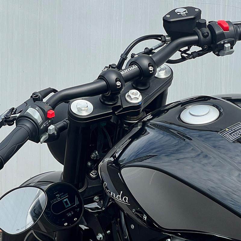 巡航摩托复古龙头立柱前置仪表支架车把底座固定码28/32口径把立,淘宝优惠券,粉丝福利购,淘宝优惠卷